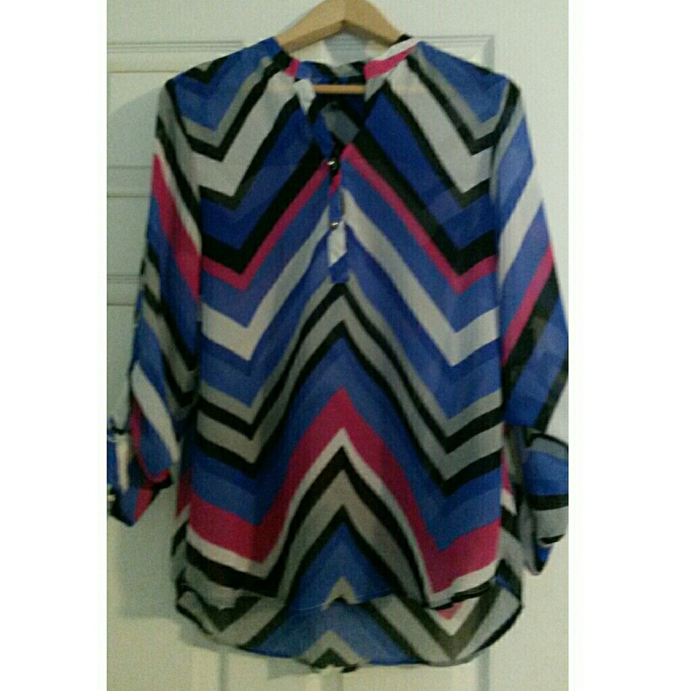 Blue/pink Blouse